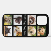 フォトコラージュドッ最高のグパパエバー白黒 Case-Mate iPhoneケース (裏面 (横))