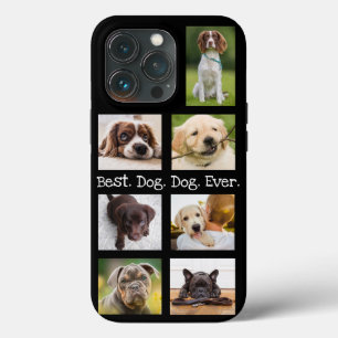 フォトコラージュドッ最高のグパパエバー白黒 iPhone 13 PROケース