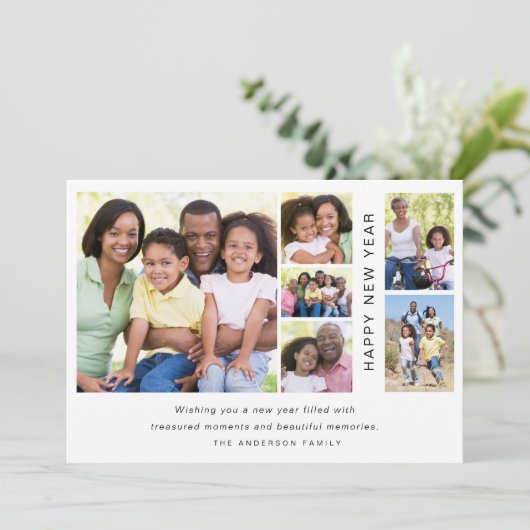 フォトコラージュハッピーニューイヤー シーズンカード (スタンド正面)