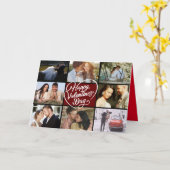 フォトコラージュハッピーバレンタインデー カード (黄色い花)