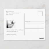 フォトコラージュバラエレガントな結婚式 ポストカード (裏面)