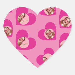 フォトコラージュバレンタインデーハート ハートシール