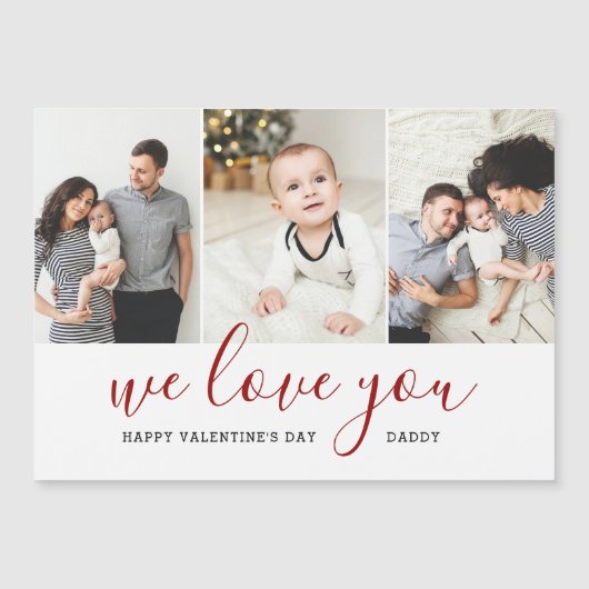 フォトコラージュバレンタインデー磁気カード (正面)