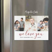 フォトコラージュバレンタインデー磁気カード