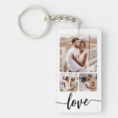 フォトコラージュパーソナライズされたカスタマイズ可能文字 キーホルダー (正面)