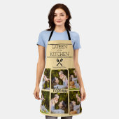 フォトコラージュパーソナライズされたキッチンエプロン エプロン (着用した状態)