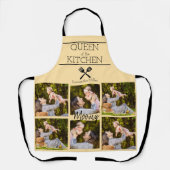 フォトコラージュパーソナライズされたキッチンエプロン エプロン (正面)