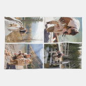 フォトコラージュパーソナライズされたキッチンタオル4 キッチンタオル (横)