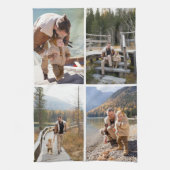 フォトコラージュパーソナライズされたキッチンタオル4 キッチンタオル (縦)