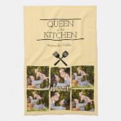 フォトコラージュパーソナライズされたキッチンタオル キッチンタオル (縦)