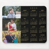 フォトコラージュパーソナライズされたファミリー2025カレンダー3 マウスパッド (正面)