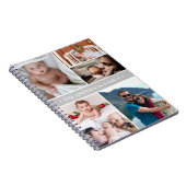 フォトコラージュパーソナライズされたファミリー ノートブック (右側)