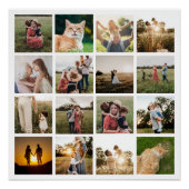 フォトコラージュパーソナライズされたファミリー ポスター (正面)