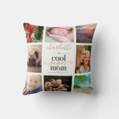 フォトコラージュパーソナライズされたマクールすごいー8 クッション (裏面)