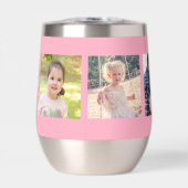 フォトコラージュパーソナライズされたモノグラモダンムピンク (正面)