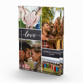 フォトコラージュパーソナライズされたラブスクリプト記念日 フォトブロック (右)