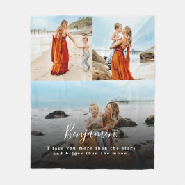 フォトコラージュパーソナライズされたラブユーフリースブランケット フリースブランケット