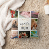 フォトコラージュパーソナライズされたワールド最高のマー8 クッション (ブランケット)