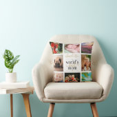 フォトコラージュパーソナライズされたワールド最高のマー8 クッション (椅子)