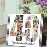 フォトコラージュパーソナライズされた番号40誕生日 フォトプラーク<br><div class="desc">40th Birthday Plak – 写真とパーソナライズされた文字の写真のコラージュお気に入りのでカスタムある。この写真テンプレートは写真を追加する準備ができて、数字40の形で表示される。現在「おめでとう読の名前！」という言葉もカスタマイズある。私の店で40歳の誕生日のプレゼントを探して下さい。</div>