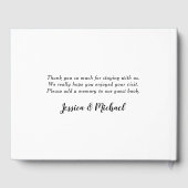 フォトコラージュビーチハウスバケーションレンタルコメント ゲストブック (裏面)