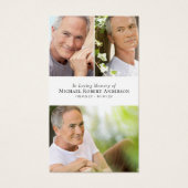 フォトコラージュビーチ祈りの言葉カード (正面)