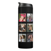 フォトコラージュファミリースクリプト（白黒） タンブラー (回転右)