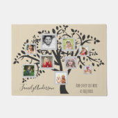 フォトコラージュファミリーツリーパーソナライズされたテンプレート ドアマット (正面)