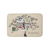 フォトコラージュファミリーツリーパーソナライズされたテンプレート バスマット (正面)