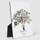 フォトコラージュファミリーツリーパーソナライズされたテンプレート フォトプラーク (側面)