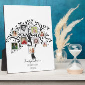 フォトコラージュファミリーツリーパーソナライズされたテンプレート フォトプラーク (側面)