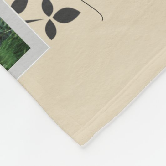 フォトコラージュファミリーツリーパーソナライズされたテンプレート フリースブランケット (角)