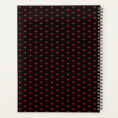 フォトコラージュファミリーパーソナライズされた赤いハートと名前 プランナー手帳 (裏面)