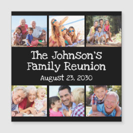 フォトコラージュファミリー懇親会パーソナライズされたブラック 