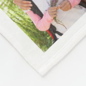 フォトコラージュファミリー8写真 フリースブランケット (角)