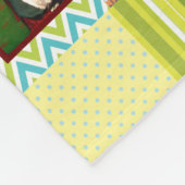 フォトコラージュフリースブランケット-軽いパッチワーク フリースブランケット (角)