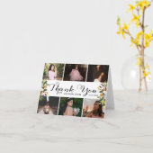 フォトコラージュフローラカンスサンキューカード カード (黄色い花)