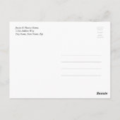 フォトコラージュフローラQuinceありがとうはがき ポストカード (裏面)