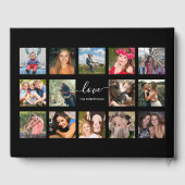 フォトコラージュブラックカスタムゲストブック ゲストブック (裏面)