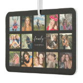 フォトコラージュブラックカスタム カーエアーフレッシュナー (左)