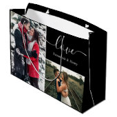 フォトコラージュブラックラブ脚本 ラージペーパーバッグ (裏面アングル)