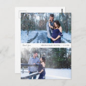 フォトコラージュベビーシャワーサンキューカード ポストカード (正面/裏面)