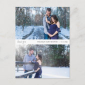 フォトコラージュベビーシャワーサンキューカード ポストカード (正面)