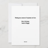 フォトコラージュベモダンリークリスマスホリデー  シーズンカード (裏面)