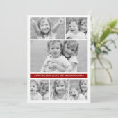 フォトコラージュホリデイフォトカード – レッド シーズンカード (スタンド正面)