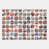 フォトコラージュホリデー ラッピングペーパーシート (正面)