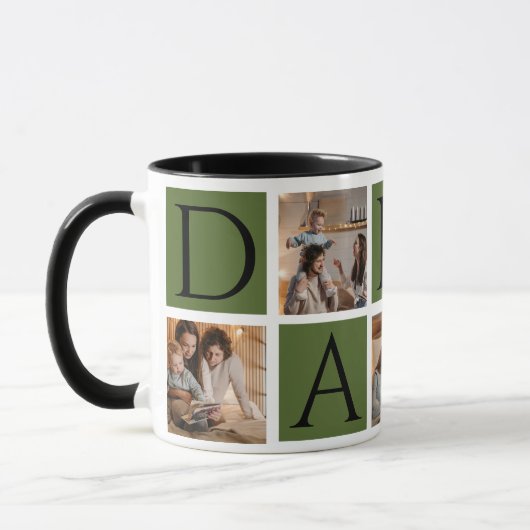 フォトコラージュマグカップ – 5枚 | 父の日 マグカップ (左)