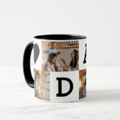 フォトコラージュマグカップ – 8枚 | 父の日 マグカップ (正面左)