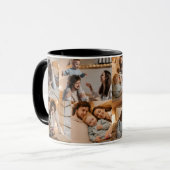 フォトコラージュマグカップ – 8枚 | 父の日 マグカップ (正面左)