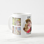 フォトコラージュマグ年生まれ誕生日ママパパ詳細 コーヒーマグカップ (正面左)